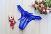 Window Pane G-String with Flower Bow